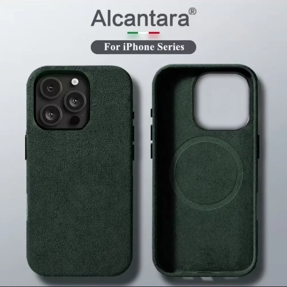 Aluminium Len Flannel Alcantara Phone Case for iPhone 16 Pro Max 15 Pro 14 13 12 Magnetic Attraction Suede Leather Hard Cover
Aluminium Len Flannel Alcantara Phone Case for iPhone 16 Pro Max 15 Pro 14 13 12 Magnetic Attraction Suede Leather Hard Cover