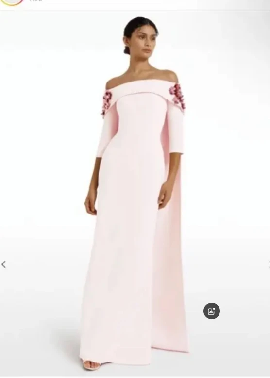 OLOEY Elegant Pink Formal Evening Dresses Off Shoulder Half Sleeves Cape Sleeves Applique Soft Wedding Party Dress Customized
OLOEY Elegant Pink Formal Evening Dresses Off Shoulder Half Sleeves Cape Sleeves Applique Soft Wedding Party Dress Customized