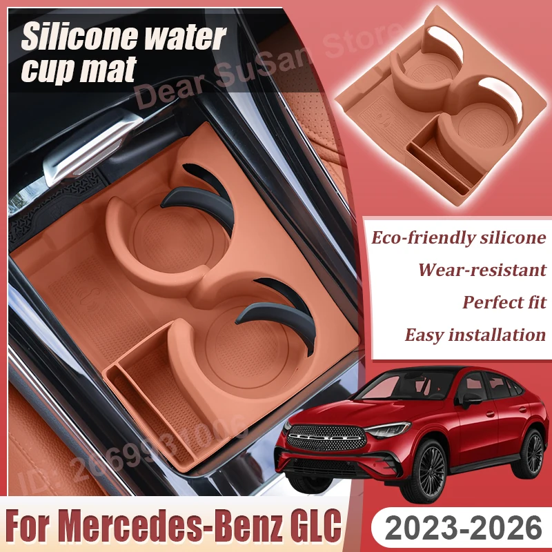 For Mercedes Benz GLC X254 2023~2026 Car Central Control Water Cup Pad Accessories Silicone Cup Holder Coaster Covers Auto Parts
For Mercedes Benz GLC X254 2023~2026 Car Central Control Water Cup Pad Accessories Silicone Cup Holder Coaster Covers Auto Parts