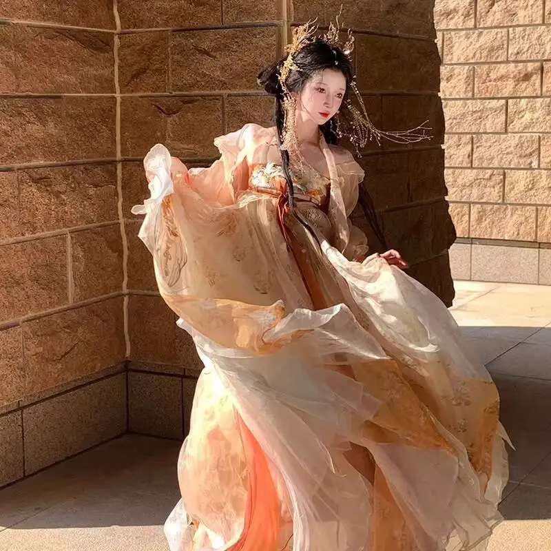 Jiezi Ji Yuren Ge 3.0 Hanfu Tang Style One-piece Chest-length Confucian Dress Super Fairy Embroidered Long Sleeve Spring Summer
Jiezi Ji Yuren Ge 3.0 Hanfu Tang Style One-piece Chest-length Confucian Dress Super Fairy Embroidered Long Sleeve Spring Summer