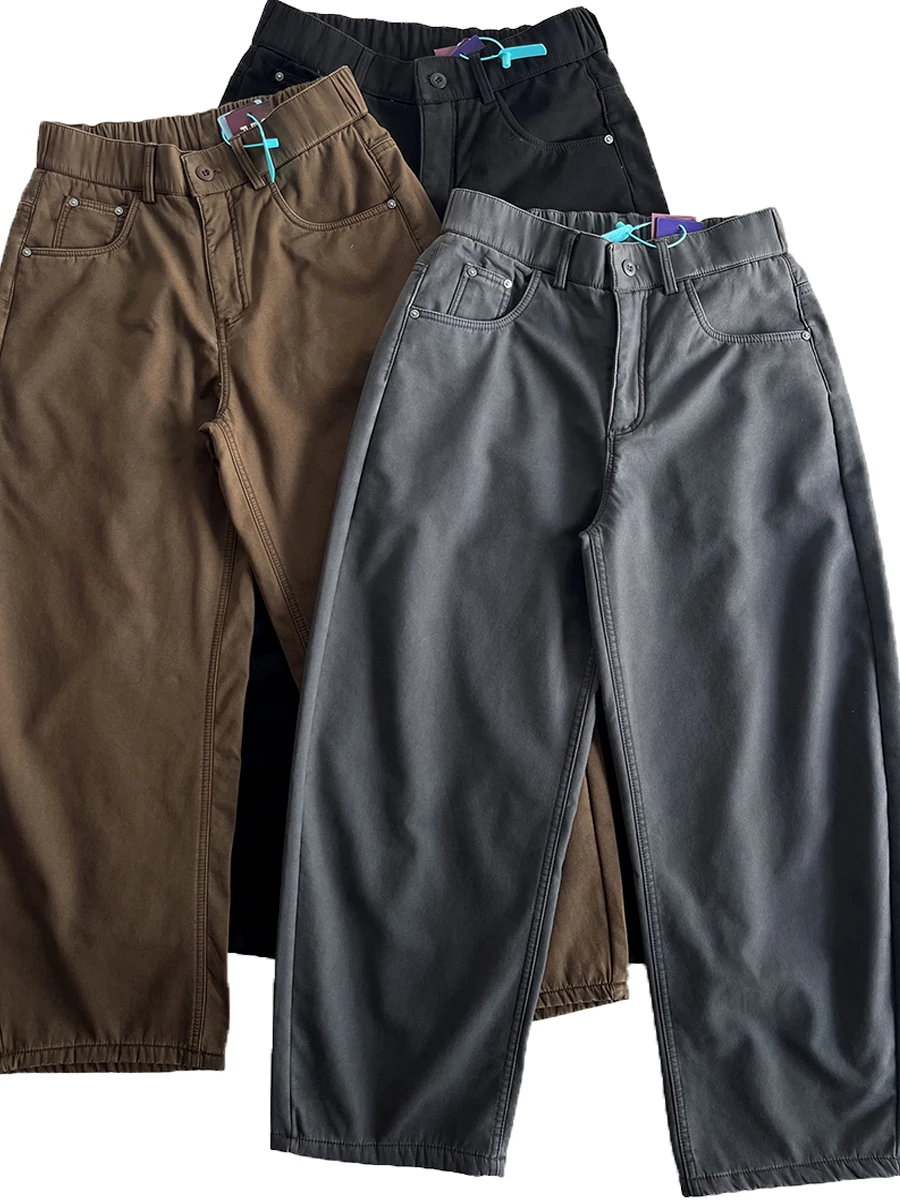 Утепленные хлопковые брюки свободного прямого кроя в американском стиле для зимы, модные, повседневные, рабочие, свободного кроя
Утепленные хлопковые брюки свободного прямого кроя в американском стиле для зимы, модные, повседневные, рабочие, свободного кроя