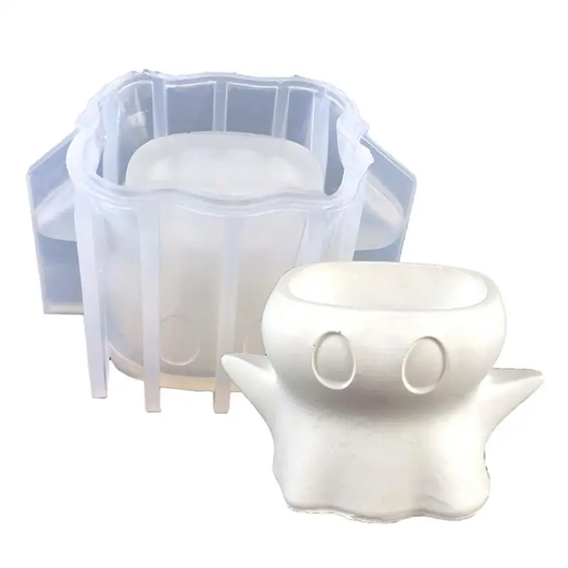 Plant Pot Silicone Mold Silicone Mold For DIY Ghost Shape Planter Easy To Unmold And Clean Silicone Mold For Makeup Brushs
Plant Pot Silicone Mold Silicone Mold For DIY Ghost Shape Planter Easy To Unmold And Clean Silicone Mold For Makeup Brushs