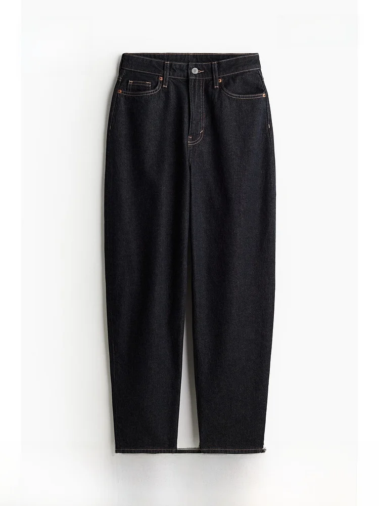 High Waist Loose Lantern Leg Tube Shaped Jeans Women's Summer H&M Denim Pants Long Cotton 100% Brand New Autumn Collection
High Waist Loose Lantern Leg Tube Shaped Jeans Women's Summer H&M Denim Pants Long Cotton 100% Brand New Autumn Collection