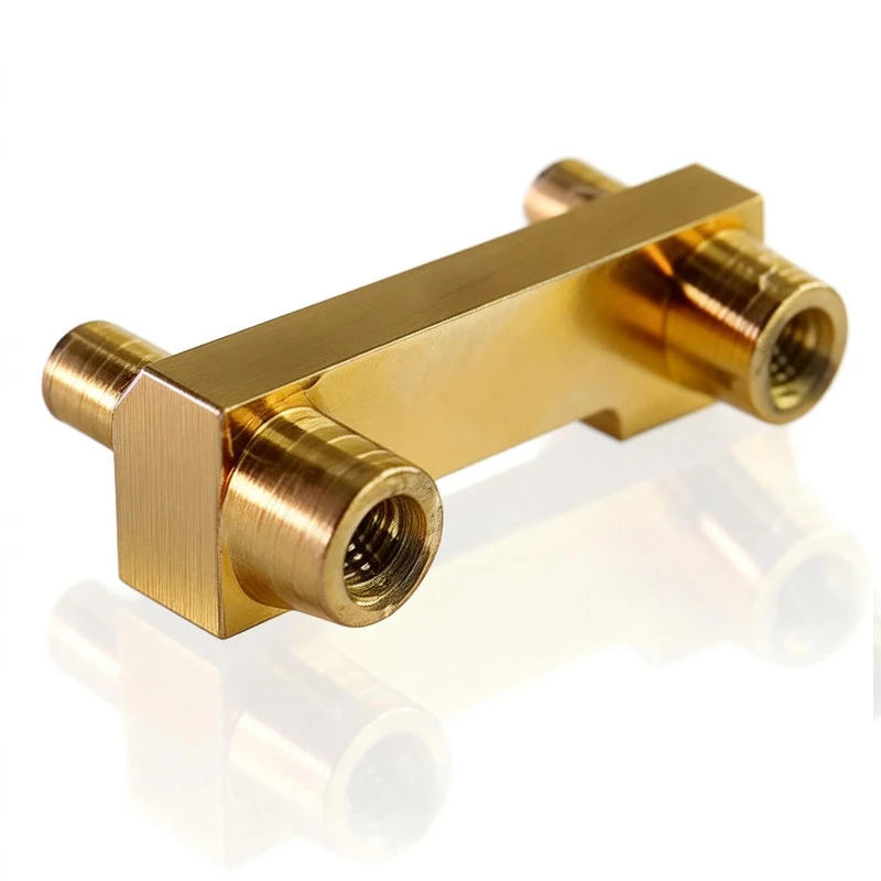 Custom Precision Machining Brass Manifold Block, 2 Ports Fluid Distributor for Hydraulic Pneumatic Pipeline System
Custom Precision Machining Brass Manifold Block, 2 Ports Fluid Distributor for Hydraulic Pneumatic Pipeline System
