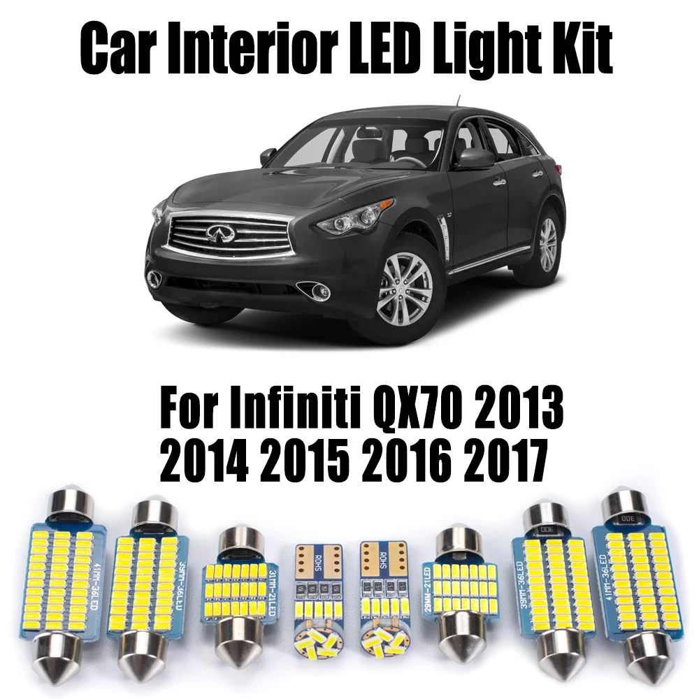 20Pcs Canbus LED Bulb Interior Dome Map Footwell Door Trunk Light Kit For Infiniti QX70 2013 2014 2015 2016 2017 Car Accessories
20Pcs Canbus LED Bulb Interior Dome Map Footwell Door Trunk Light Kit For Infiniti QX70 2013 2014 2015 2016 2017 Car Accessories