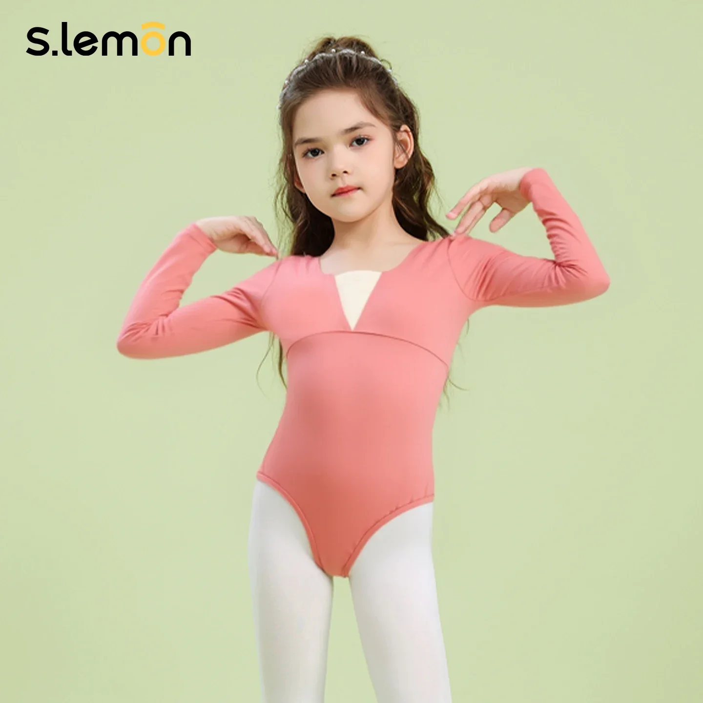S.lemon Kids Ballet Leotard 2025 New Long Sleeve-Girls Nylon Dance Gymnastics Bodysuit with Chest Panel for Autumn Winter
S.lemon Kids Ballet Leotard 2025 New Long Sleeve-Girls Nylon Dance Gymnastics Bodysuit with Chest Panel for Autumn Winter