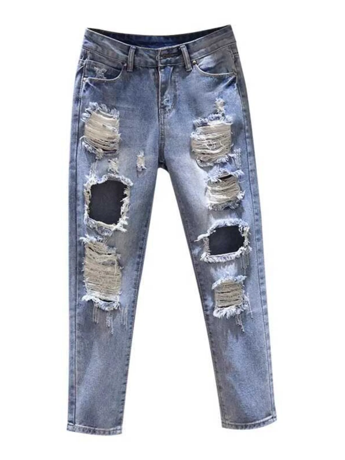 Korean Sle Versatile BF Harlan Denim Jeans Women's Spring Summer New Loose Straight Leg Torn Nine Point Pants
Korean Sle Versatile BF Harlan Denim Jeans Women's Spring Summer New Loose Straight Leg Torn Nine Point Pants