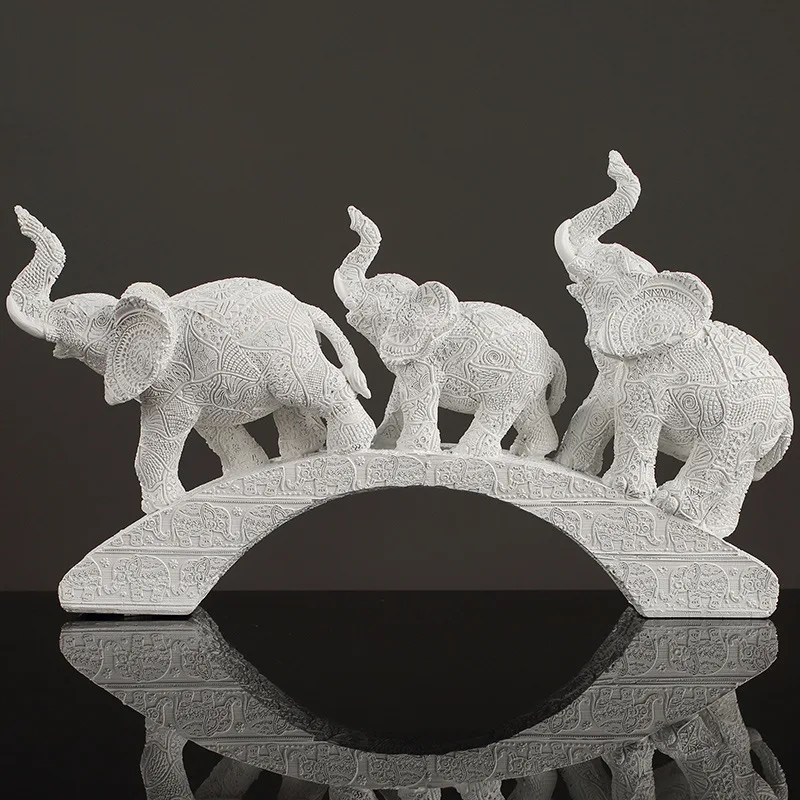 A Pair of Embossed Pattern Elephant Ornaments Resin Craft Statues for Living Room Entryway Home Decor Gifts
A Pair of Embossed Pattern Elephant Ornaments Resin Craft Statues for Living Room Entryway Home Decor Gifts