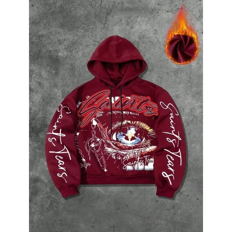 Saints Eye Print Hoodie Lettering Graphic Sweatshirt Women's Fashion Spring Season Non-deformable Fabric Animal Pattern
Saints Eye Print Hoodie Lettering Graphic Sweatshirt Women's Fashion Spring Season Non-deformable Fabric Animal Pattern