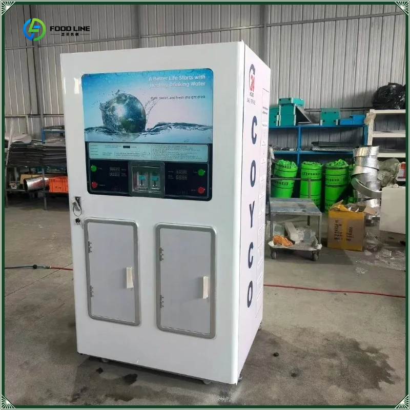 Support Token Paper Currency Change Dual Spout Mineral Water Vending Machine FL Customized
Support Token Paper Currency Change Dual Spout Mineral Water Vending Machine FL Customized