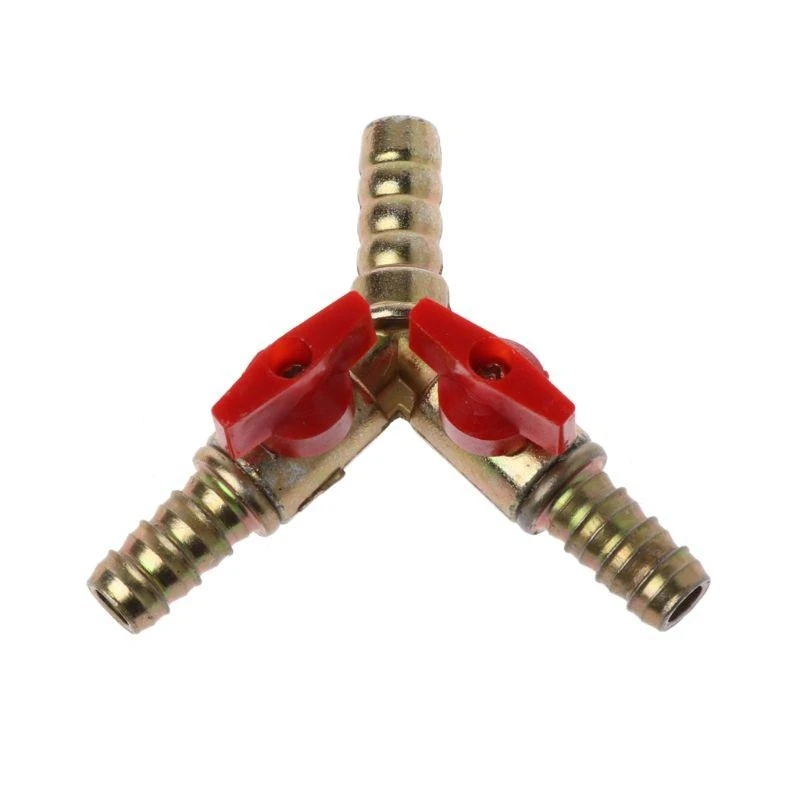 652F Garden Irrigation 3-Way Shut Off Ball for 3/8" Hose Barb 2 Y Shaped for Tee Splitter Fittin
652F Garden Irrigation 3-Way Shut Off Ball for 3/8" Hose Barb 2 Y Shaped for Tee Splitter Fittin