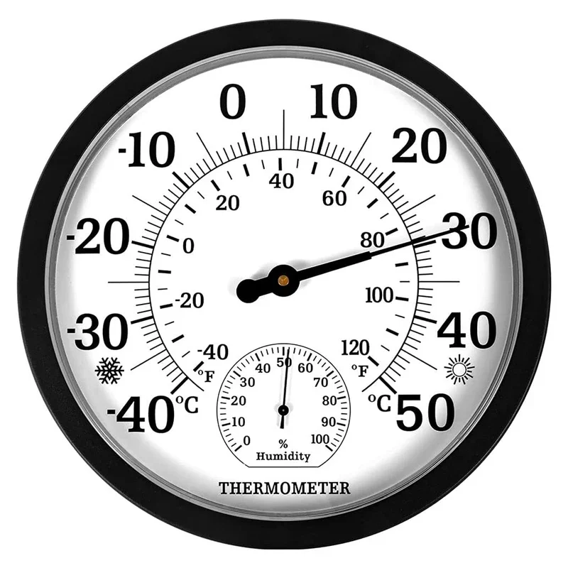 10Inch Three-print Indoor Thermohygrometer Wall-mounted Large Dial Home Office Retro Pendant Thermometer Hygrometer
10Inch Three-print Indoor Thermohygrometer Wall-mounted Large Dial Home Office Retro Pendant Thermometer Hygrometer