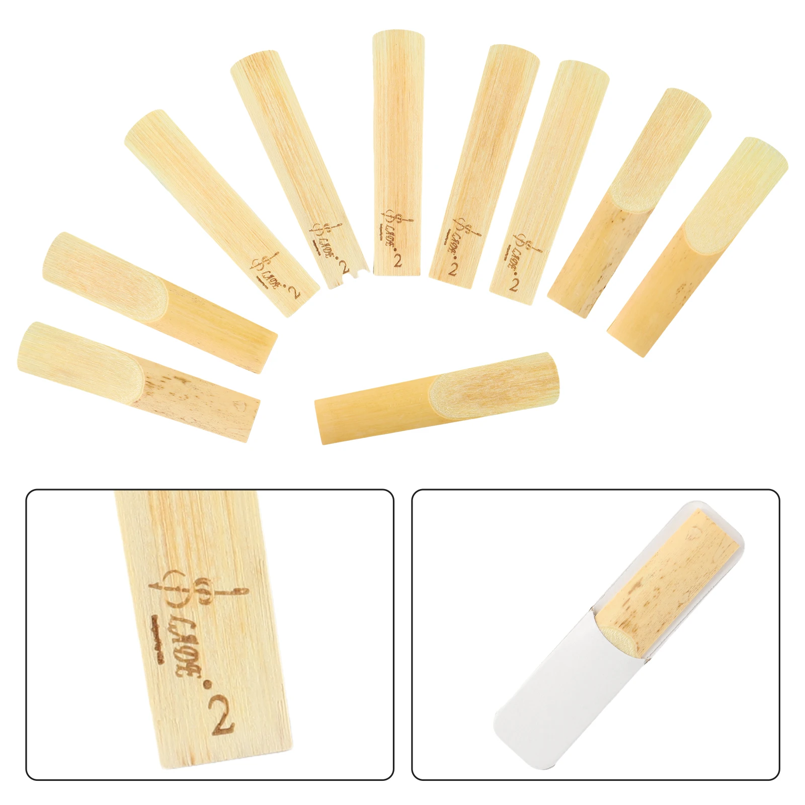 Practical Reeds Sax Accessories Instrument Clarinet Parts Kit Set Strength 2 2.5 3 10pcs 6g/0.21oz Hardness 2/2.5/3
Practical Reeds Sax Accessories Instrument Clarinet Parts Kit Set Strength 2 2.5 3 10pcs 6g/0.21oz Hardness 2/2.5/3
