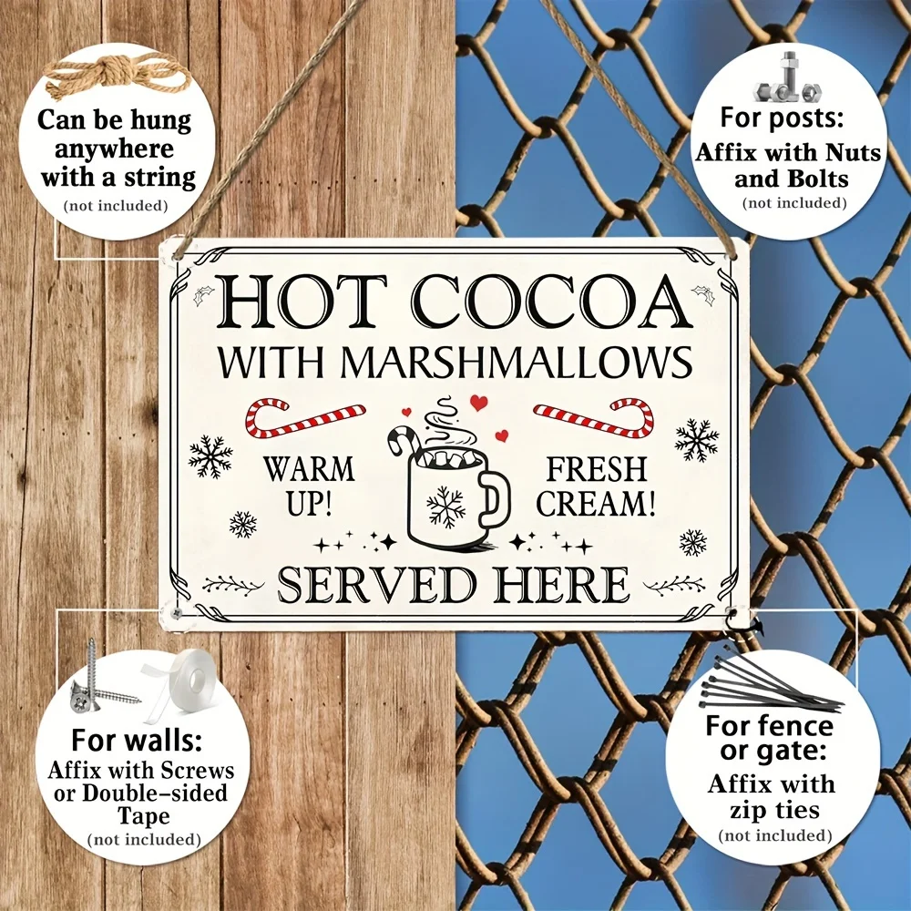 Hot Cocoa with Marshmallows Wall Hanging Decor, Multipurpose Art Deco Style for Home & Coffee Shop, Coffee Bar Decor
Hot Cocoa with Marshmallows Wall Hanging Decor, Multipurpose Art Deco Style for Home & Coffee Shop, Coffee Bar Decor