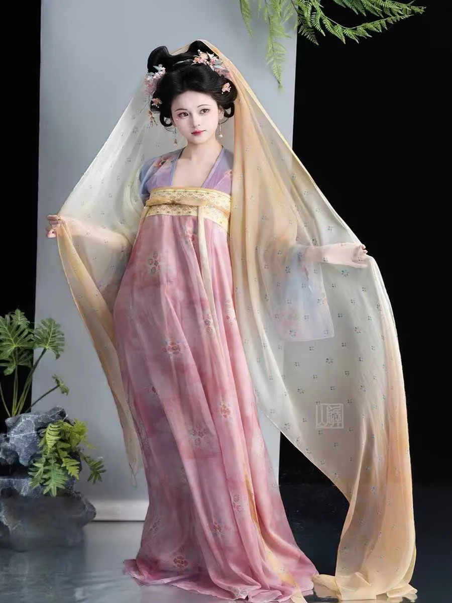 Hanfu Dress Women Traditional Chinese Tang Dynasty Ancient Costume, Summer Gradient Pink Fairy Hanfu Outfit
Hanfu Dress Women Traditional Chinese Tang Dynasty Ancient Costume, Summer Gradient Pink Fairy Hanfu Outfit