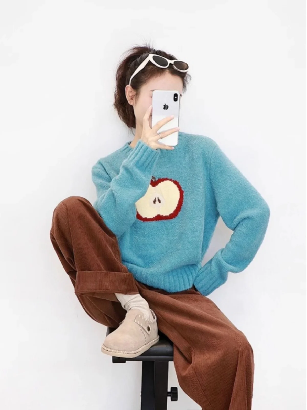 Korean Style round Neck Knitted Sweater Women Soft Cozy Pattern Autumn Winter Loose Fit Long Sleeve Turtleneck Top
Korean Style round Neck Knitted Sweater Women Soft Cozy Pattern Autumn Winter Loose Fit Long Sleeve Turtleneck Top