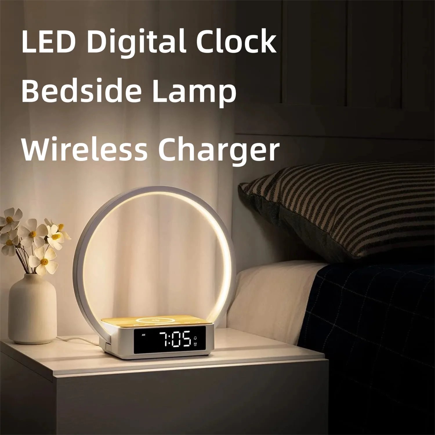 WILIT Sunrise Alarm Clock Bedside Lamp Wireless Charger Desk Lamp White Noise Sleep Bedroom Home Office Decoration Ideal Gift
WILIT Sunrise Alarm Clock Bedside Lamp Wireless Charger Desk Lamp White Noise Sleep Bedroom Home Office Decoration Ideal Gift