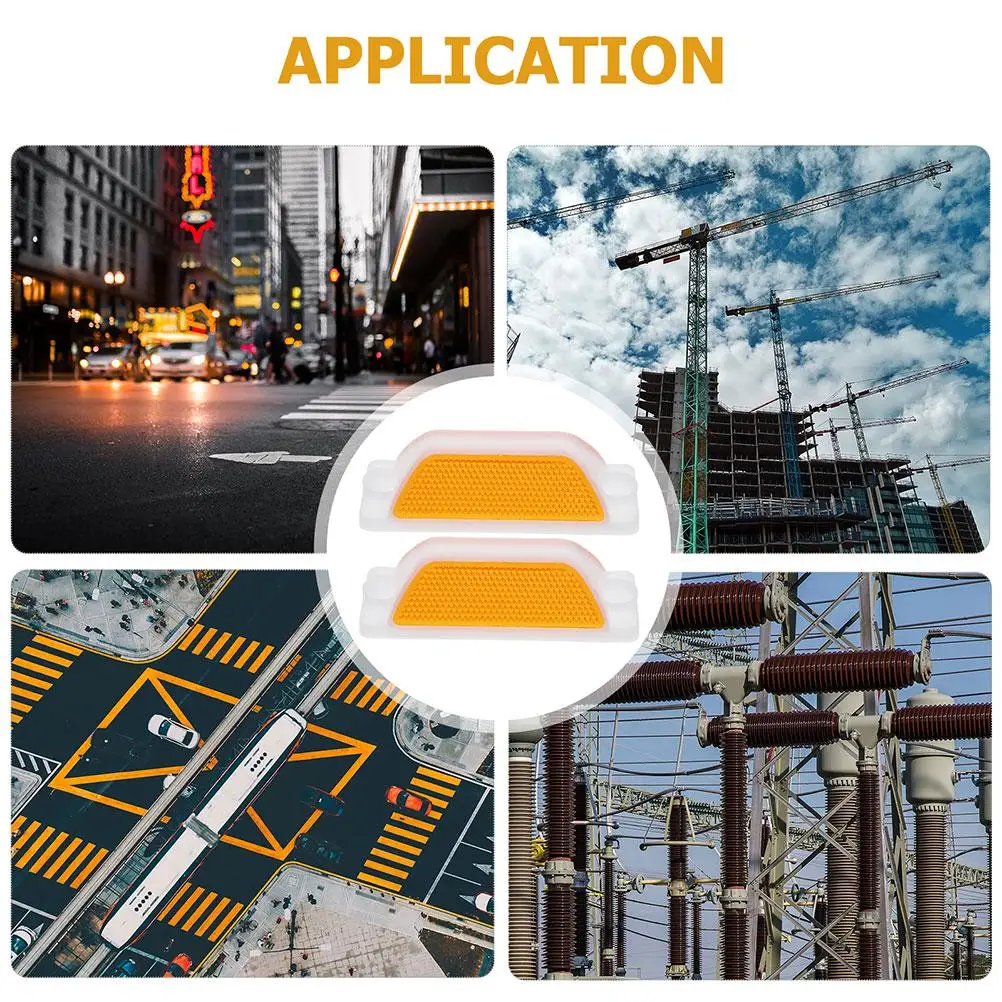 4 Pcs Reflective Delineator Emergency Reflector Barrier Road Marker Reflectors Markers High Speed
4 Pcs Reflective Delineator Emergency Reflector Barrier Road Marker Reflectors Markers High Speed