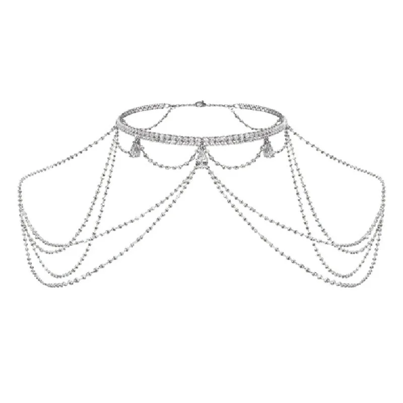 Y2K Rhinestone Body Chain Jewelry for Women Silver Color Shoulder Necklace Multilayer Tassel Bikini Beach Party Fashion
Y2K Rhinestone Body Chain Jewelry for Women Silver Color Shoulder Necklace Multilayer Tassel Bikini Beach Party Fashion