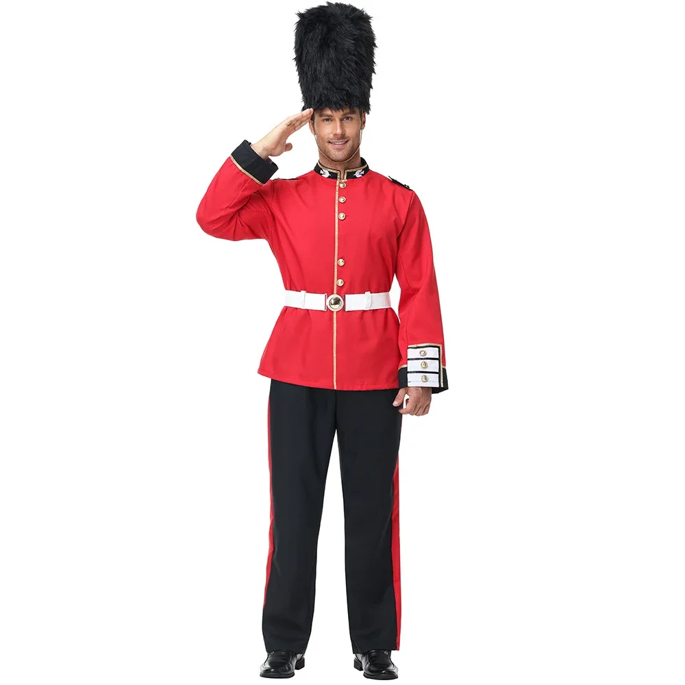 British Royal Guard Costume Set for Adult Men Halloween Dress Up Cosplay Uniform Ceremonial Soldier Outfits
British Royal Guard Costume Set for Adult Men Halloween Dress Up Cosplay Uniform Ceremonial Soldier Outfits