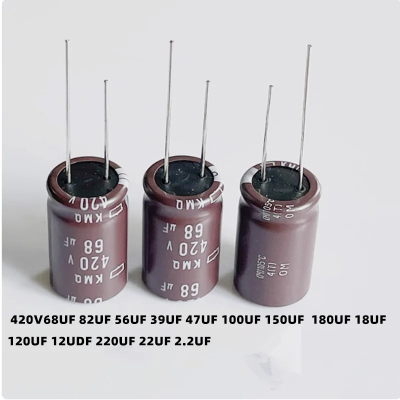 10PCS Electrolytic Capacitor 420V 2.2UF 22UF 220UF 120UF 18UF 180UF 150UF 100UF 47UF 39UF 56UF 68UF 82UF
10PCS Electrolytic Capacitor 420V 2.2UF 22UF 220UF 120UF 18UF 180UF 150UF 100UF 47UF 39UF 56UF 68UF 82UF