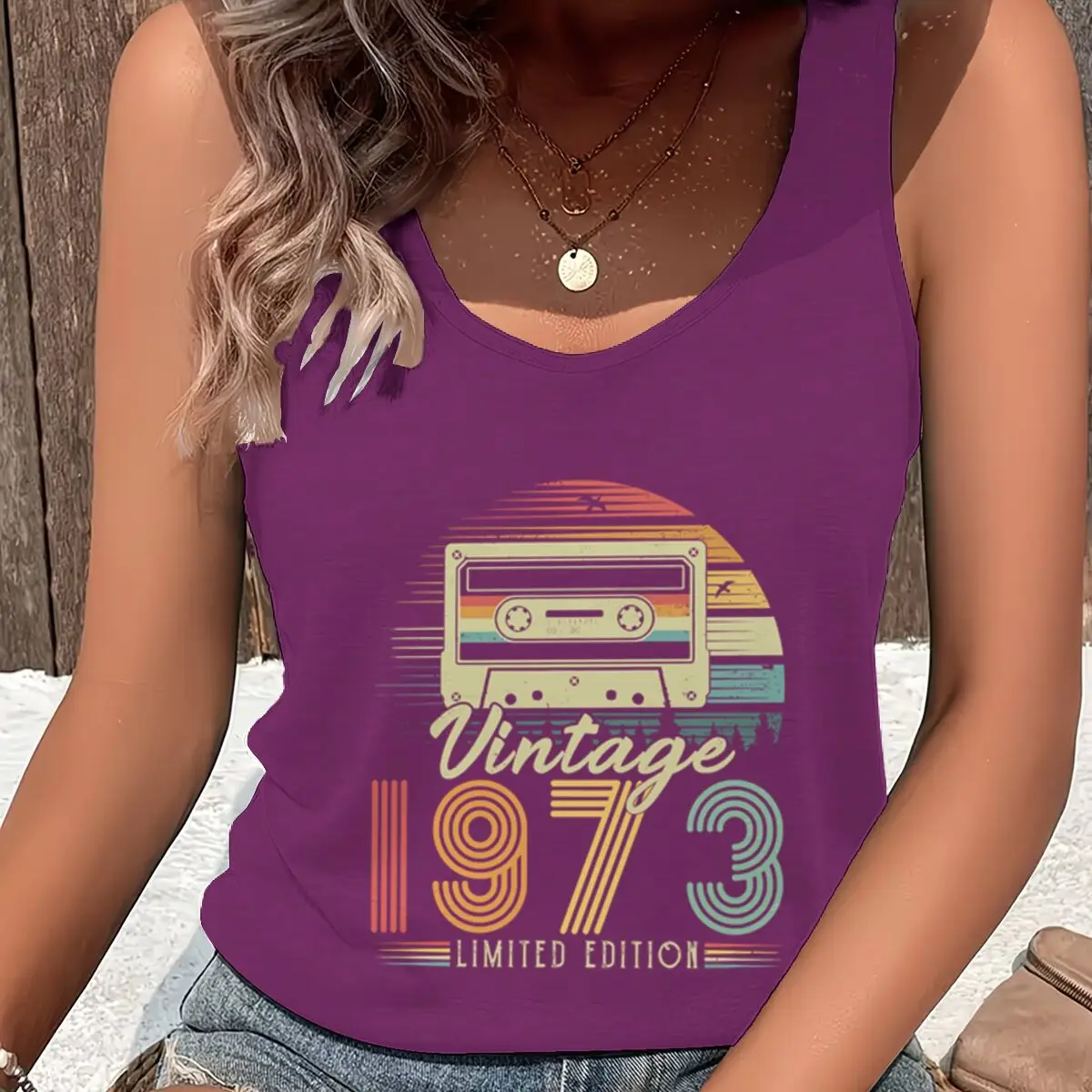 New Vintage 1973 Limited Edition Graphic Tank Top Women Casual Sleeveless T Shirt Summer Mama Mom Mother Birthday Gift Vest
New Vintage 1973 Limited Edition Graphic Tank Top Women Casual Sleeveless T Shirt Summer Mama Mom Mother Birthday Gift Vest