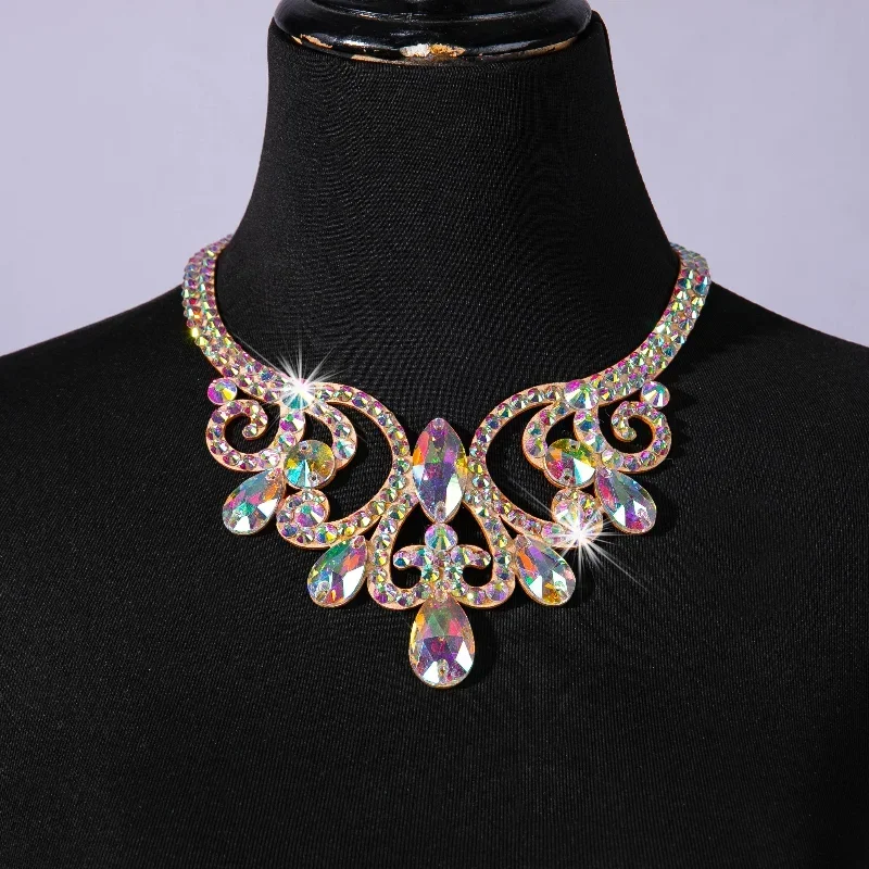 Belly Dance Performance Necklace Women's Customization Senior Luxury Rhinestones Accessories Oriental Modern Dancing Ornament
Belly Dance Performance Necklace Women's Customization Senior Luxury Rhinestones Accessories Oriental Modern Dancing Ornament