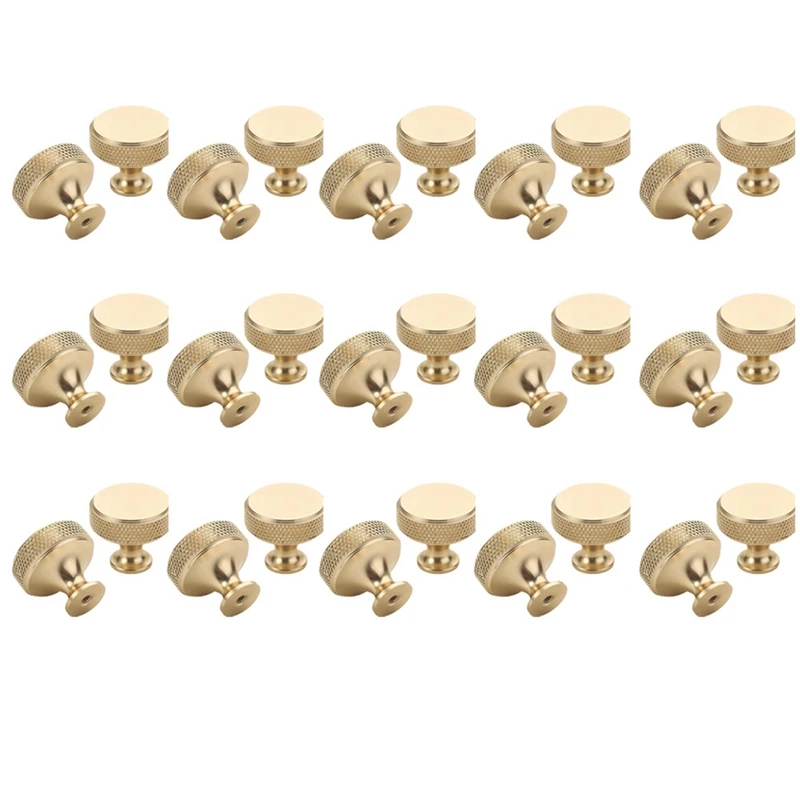 ABRU-30 Pack 1.2 Inch Brushed Gold Cabinet Knobs Knurled Kitchen Cabinet Knobs Gold Drawer Knobs Round Dresser Knobs
ABRU-30 Pack 1.2 Inch Brushed Gold Cabinet Knobs Knurled Kitchen Cabinet Knobs Gold Drawer Knobs Round Dresser Knobs
