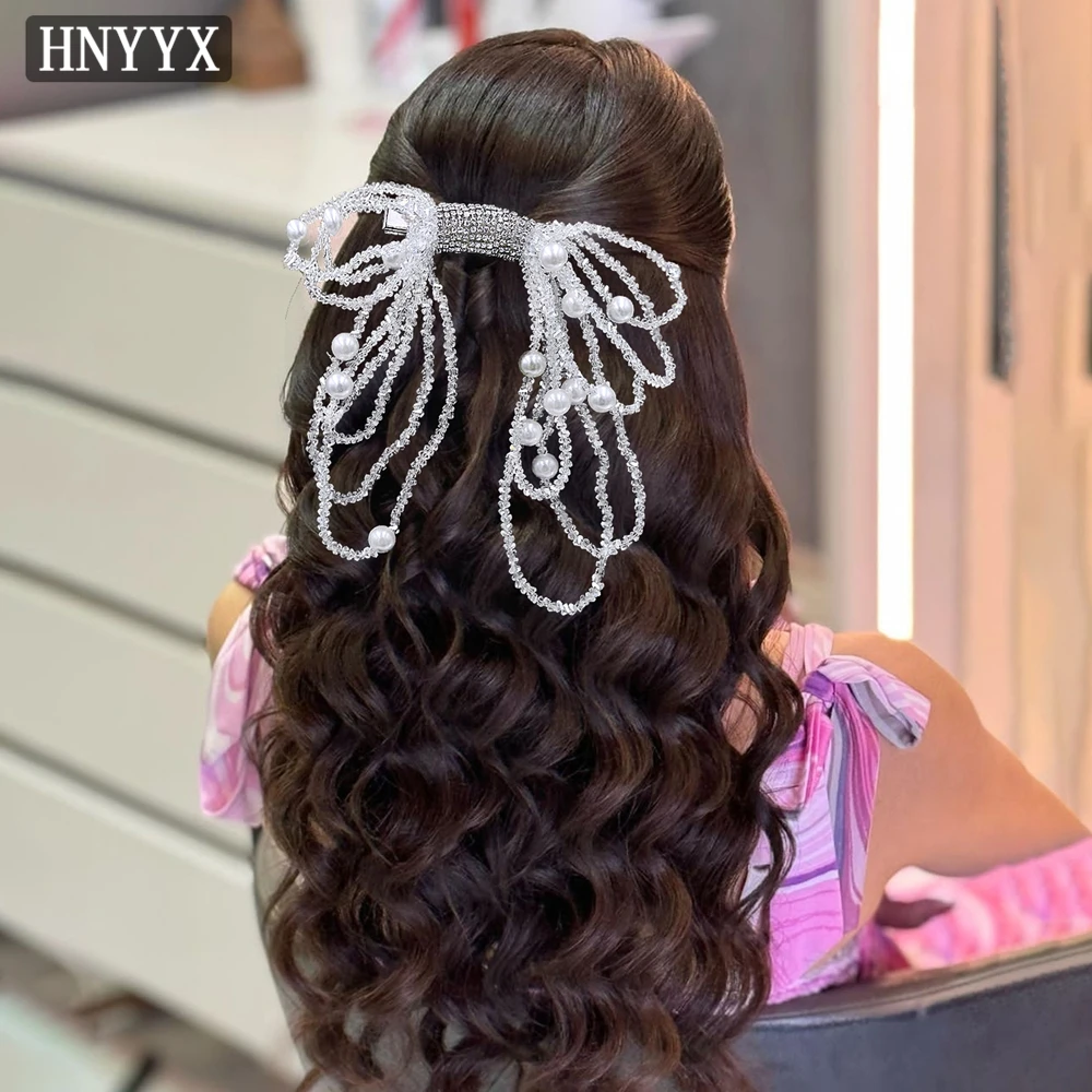 HNCCX Handmade Beaded Crystal Bride Bow Hair Clips Women Daily Duckbill Clips Hair Accessories Wedding Party Headpieces A173
HNCCX Handmade Beaded Crystal Bride Bow Hair Clips Women Daily Duckbill Clips Hair Accessories Wedding Party Headpieces A173