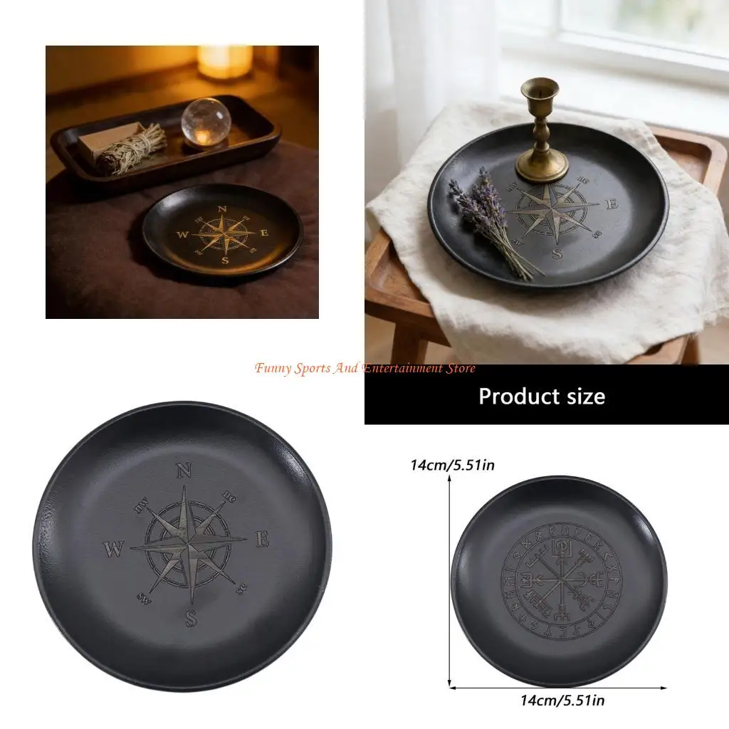 C4DE Tarots Astrology Stainless Candlestick Table Altars Plate Holder Steel Divinations Ceremony Candlestick Board
C4DE Tarots Astrology Stainless Candlestick Table Altars Plate Holder Steel Divinations Ceremony Candlestick Board