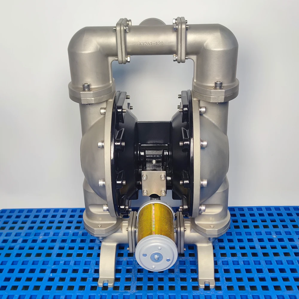 KY261-120SJJP SS304 Honey Molasses Sugar Syrup Tomato Sauce Transfer Pump 2-inch Stainless Steel Pneumatic Diaphragm Pump
KY261-120SJJP SS304 Honey Molasses Sugar Syrup Tomato Sauce Transfer Pump 2-inch Stainless Steel Pneumatic Diaphragm Pump