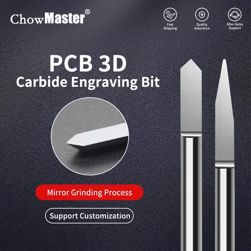 10pcs PCB 3D Engraving Bit 3.175mm 10/15/20/30/35/40/45/60/90 Degrees V Shape Carving Bits Tungsten Carbide Milling Cutter
10pcs PCB 3D Engraving Bit 3.175mm 10/15/20/30/35/40/45/60/90 Degrees V Shape Carving Bits Tungsten Carbide Milling Cutter