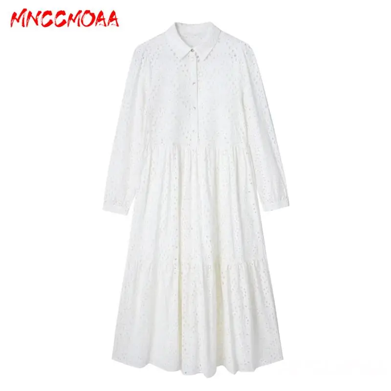 MNCCMOAA-White Embroidery Dress for Women, Splicing Floral, Hollow Out, Loose, Casual, Party, Female Fashion, 2024
MNCCMOAA-White Embroidery Dress for Women, Splicing Floral, Hollow Out, Loose, Casual, Party, Female Fashion, 2024
