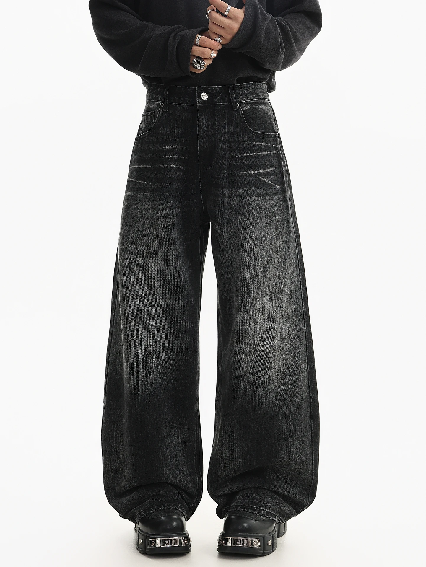 Scratch Design Men's Jeans Trendy Streetwear Washed Micro Flared Pants Spring New Style Casual Handsome High Waist
Scratch Design Men's Jeans Trendy Streetwear Washed Micro Flared Pants Spring New Style Casual Handsome High Waist