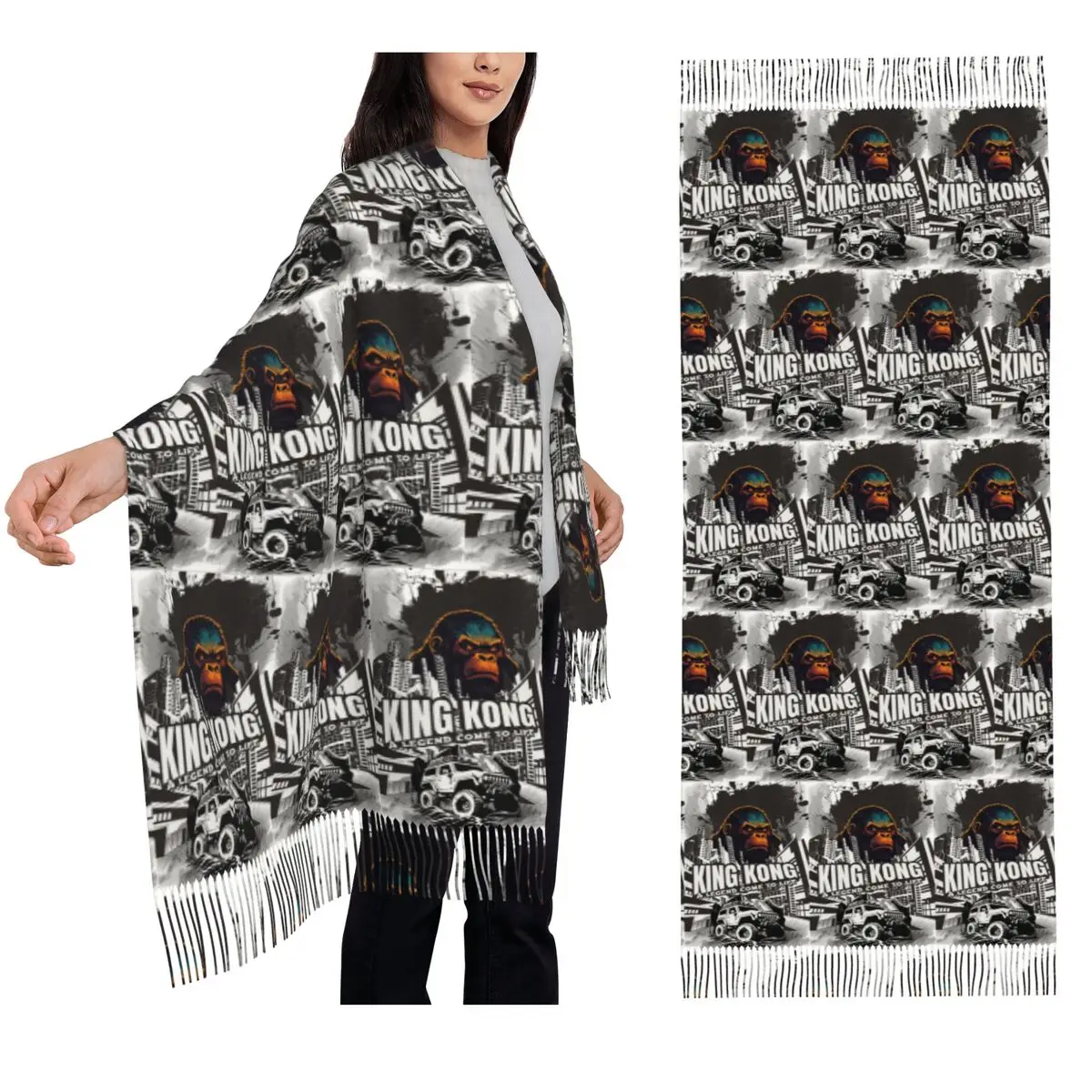King Kong - A Legend Scarf Tassel Scarves for Women Soft Warm Shawls and Wraps Large Fall Winter Shawl Wrap
King Kong - A Legend Scarf Tassel Scarves for Women Soft Warm Shawls and Wraps Large Fall Winter Shawl Wrap