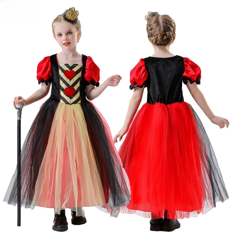 Halloween Children's New Heart Queen Alice in Wonderland Red Heart Queen Stage Performance Costume Polyester Fiber 100%
Halloween Children's New Heart Queen Alice in Wonderland Red Heart Queen Stage Performance Costume Polyester Fiber 100%