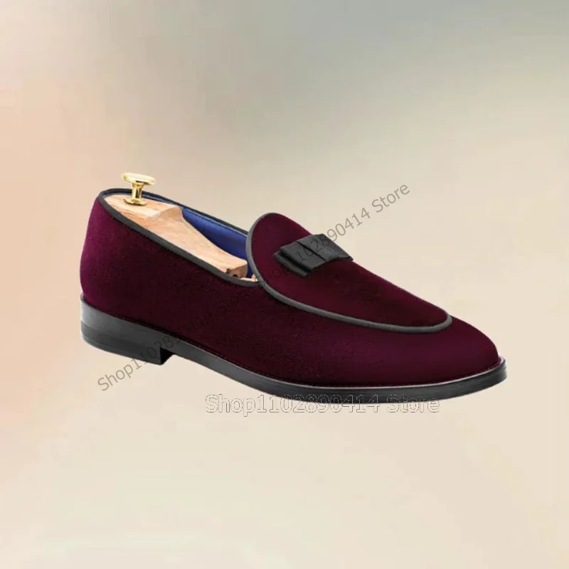 Bow Knot Decor Red Blue Black Corduroy Loafers Fashion Slip On Men Shoes Luxurious Handmade Party Feast Banquet Men Casual Shoes
Bow Knot Decor Red Blue Black Corduroy Loafers Fashion Slip On Men Shoes Luxurious Handmade Party Feast Banquet Men Casual Shoes