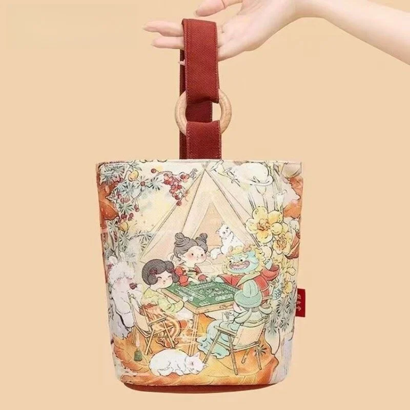 Portable Canvas Bucket Bag Women's Handbag Vintage Style for Work And Outdoor Use Fashionable And High Aesthetic Value
Portable Canvas Bucket Bag Women's Handbag Vintage Style for Work And Outdoor Use Fashionable And High Aesthetic Value