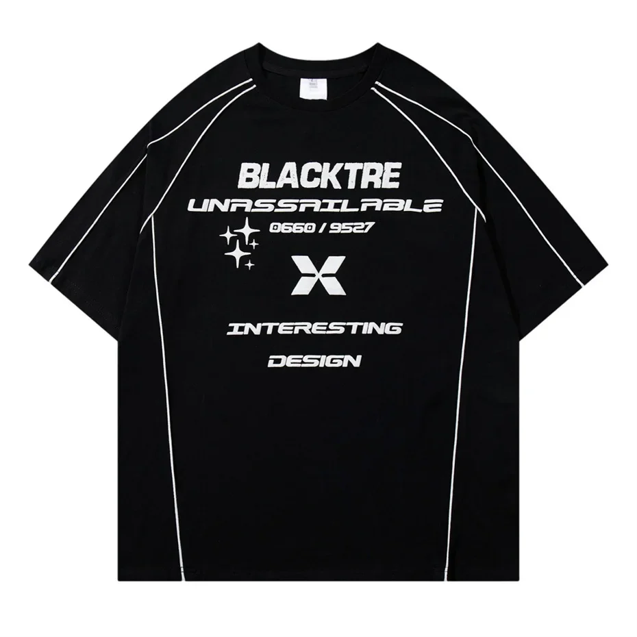 Oversized Short Sleeve T-Shirt Men Streetwear Y2k Splicing Letter Print Casual T Shirt for Men Summer Harajuku Hip Hop Tees Tops
Oversized Short Sleeve T-Shirt Men Streetwear Y2k Splicing Letter Print Casual T Shirt for Men Summer Harajuku Hip Hop Tees Tops
