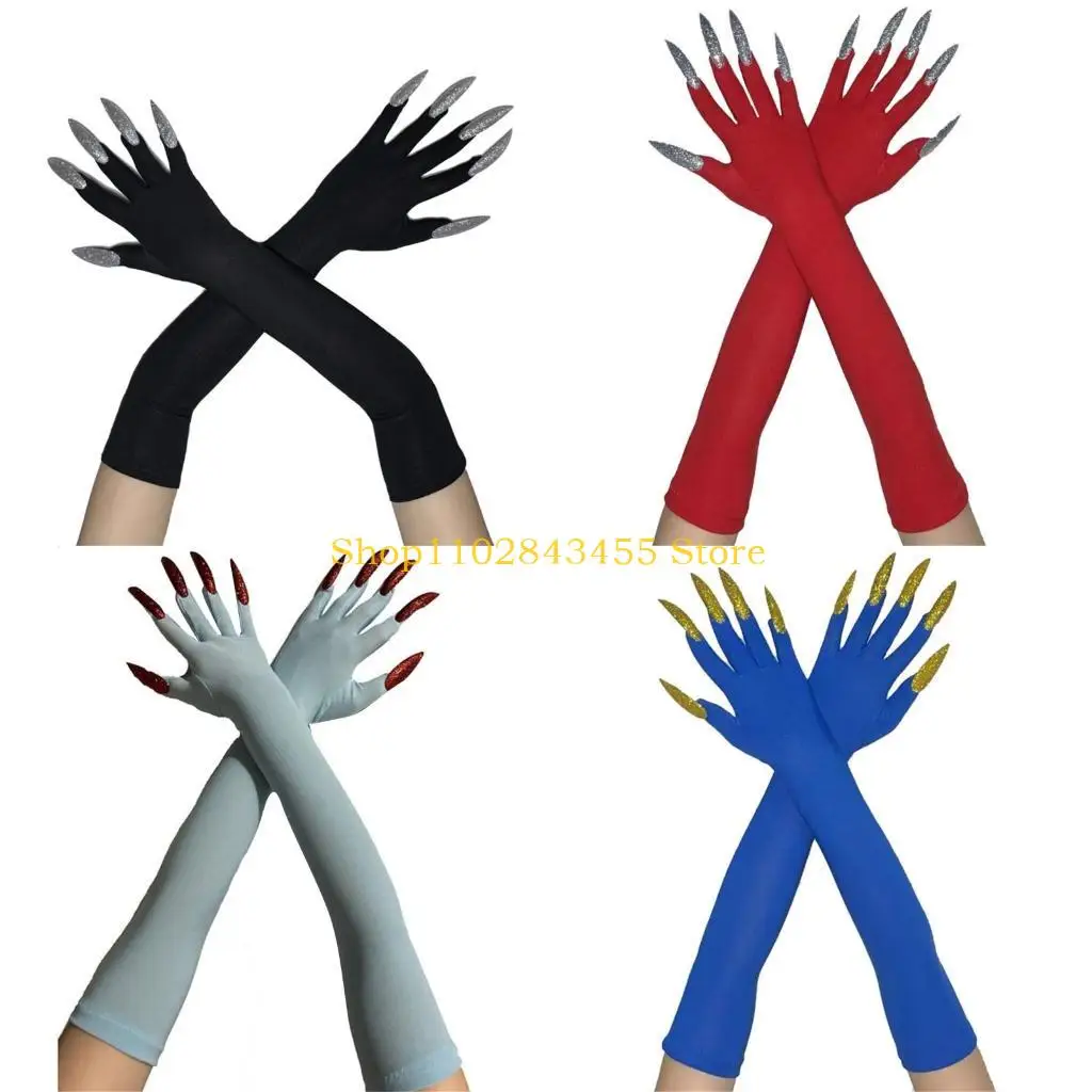 49MC 1pair Halloween Gloves Scary Nails Gloves Long Gloves Monsters Wolf Handwear for Costume Parties
49MC 1pair Halloween Gloves Scary Nails Gloves Long Gloves Monsters Wolf Handwear for Costume Parties