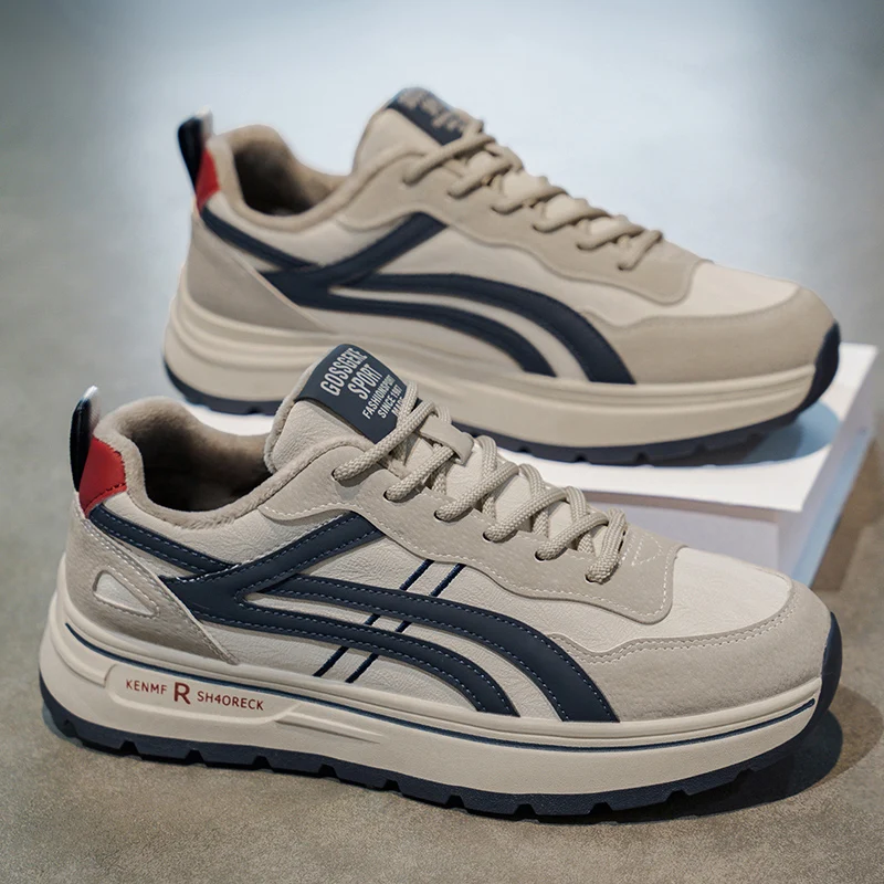 Men's Leather Surface Waterproof Non-Slip Running Sports Shoes Fashionable Casual Low-Top Dad Shoes for Teens And Young Adults
Men's Leather Surface Waterproof Non-Slip Running Sports Shoes Fashionable Casual Low-Top Dad Shoes for Teens And Young Adults