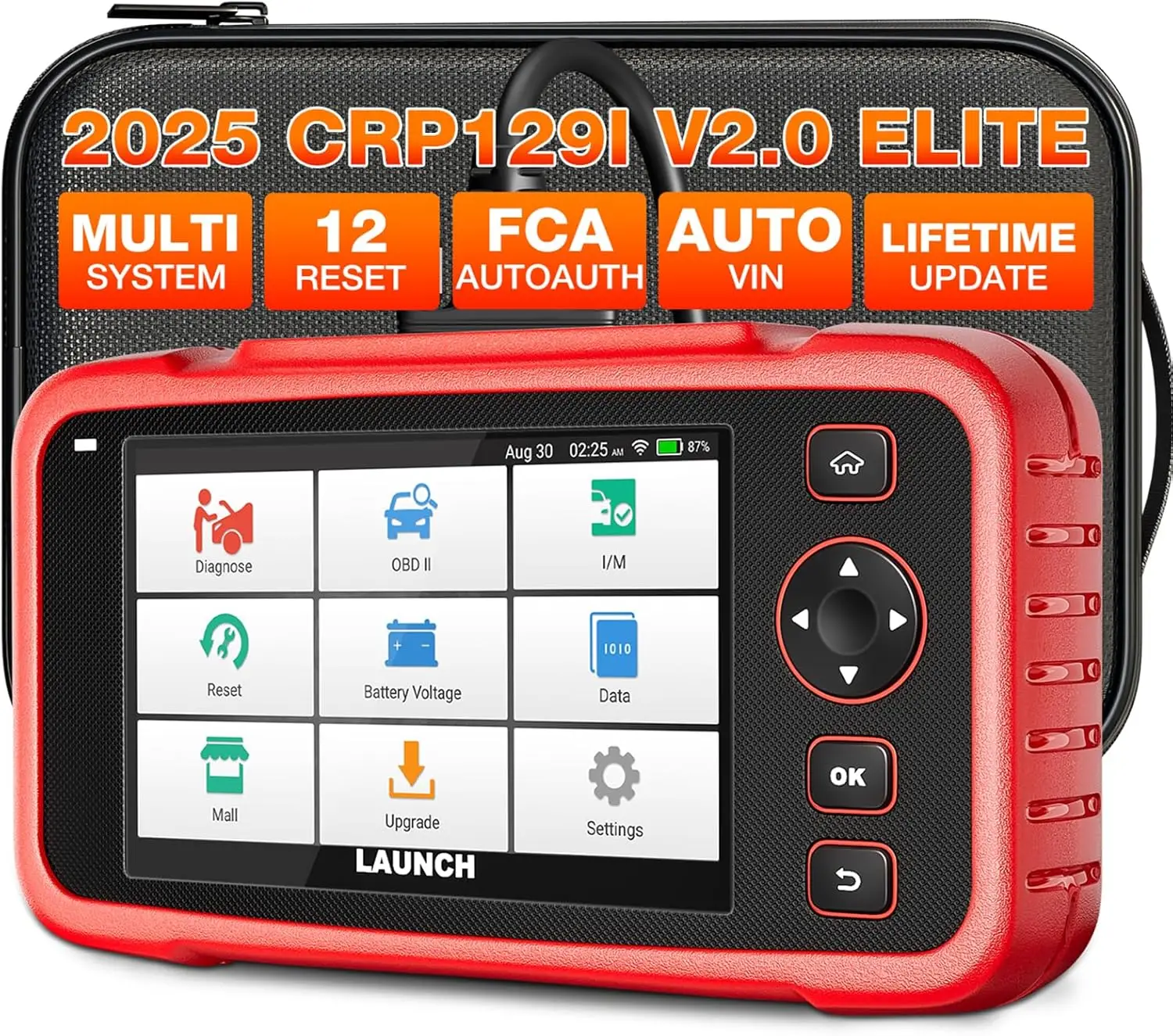 2025 OBD2 Scanner with ABS/SRS/Transmission Diagnosis, 12 Reset Services & Lifetime Updates
2025 OBD2 Scanner with ABS/SRS/Transmission Diagnosis, 12 Reset Services & Lifetime Updates