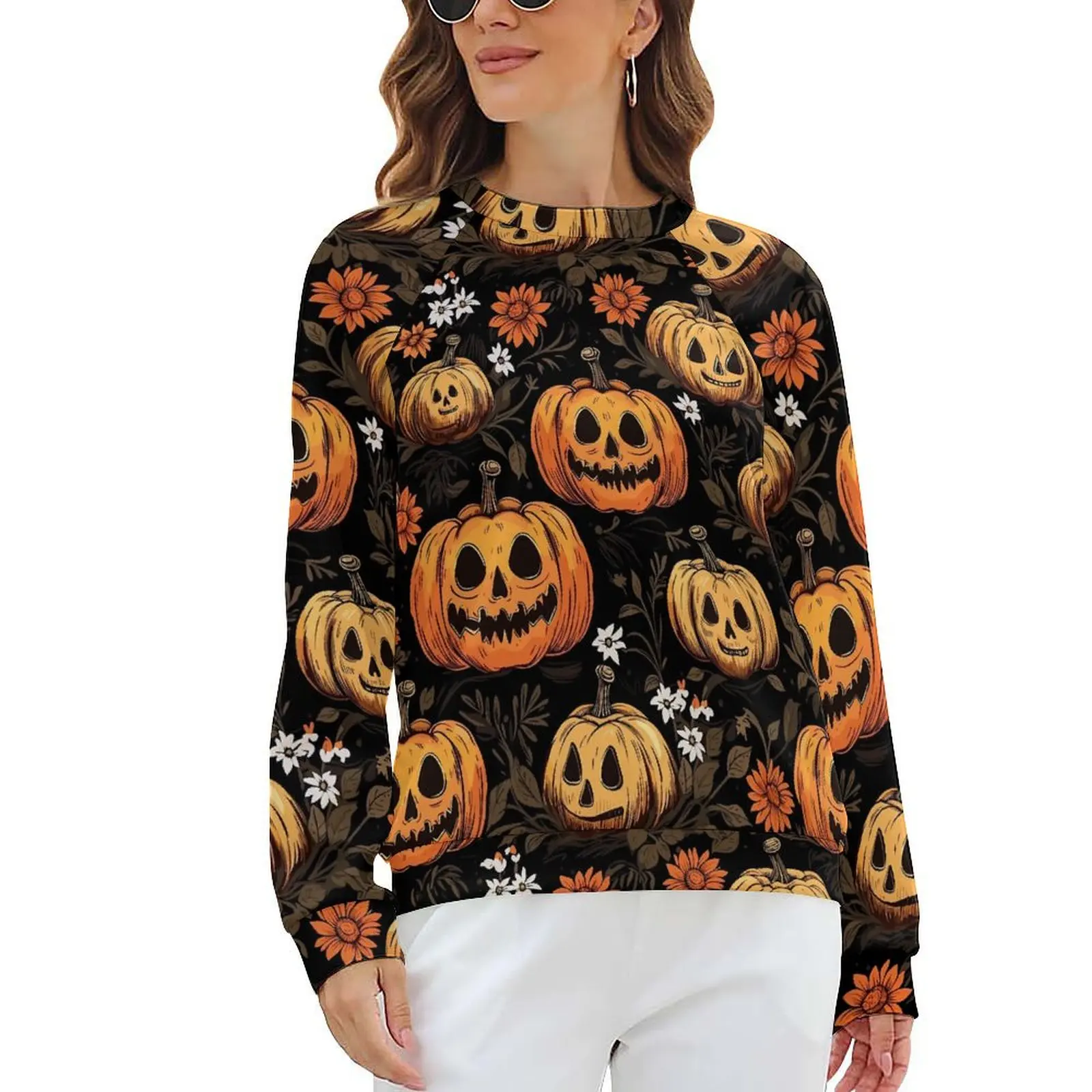 Halloween Pumpkins Hoodies Flowers Print Korean Fashion Oversized Hoodie Womens Long Sleeve Kawaii Pattern Casual Top
Halloween Pumpkins Hoodies Flowers Print Korean Fashion Oversized Hoodie Womens Long Sleeve Kawaii Pattern Casual Top