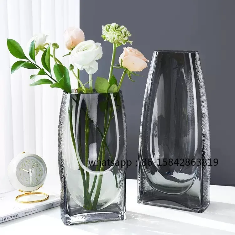 Glass Vase Transparent Flat Mouth Wangcang Creative Hydroponic Flowers Living Room Dining Table Vase
Glass Vase Transparent Flat Mouth Wangcang Creative Hydroponic Flowers Living Room Dining Table Vase