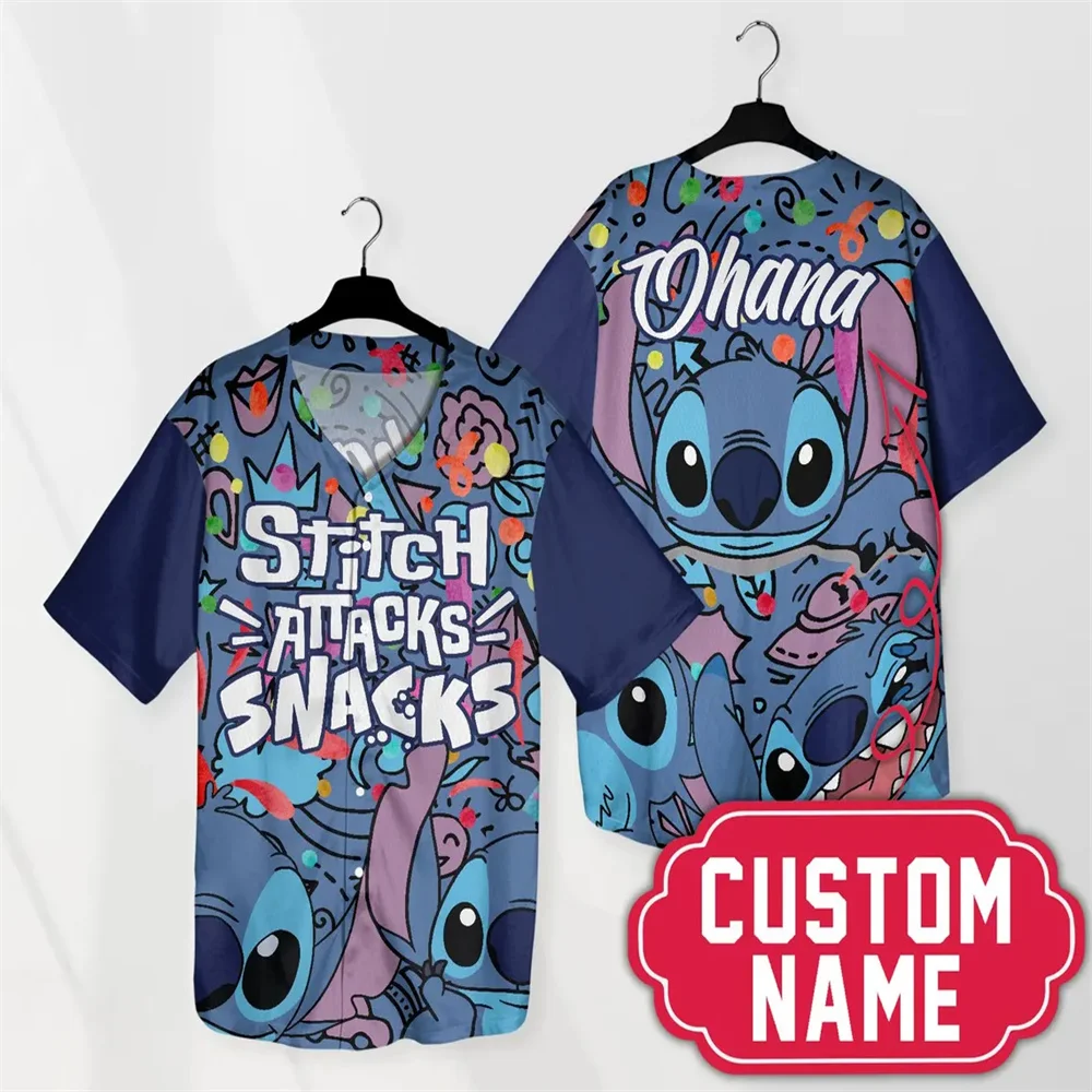 Personalized sewing baseball jersey cute Disney Ohana sewing custom name Stitch jersey baseball birthday gift
Personalized sewing baseball jersey cute Disney Ohana sewing custom name Stitch jersey baseball birthday gift