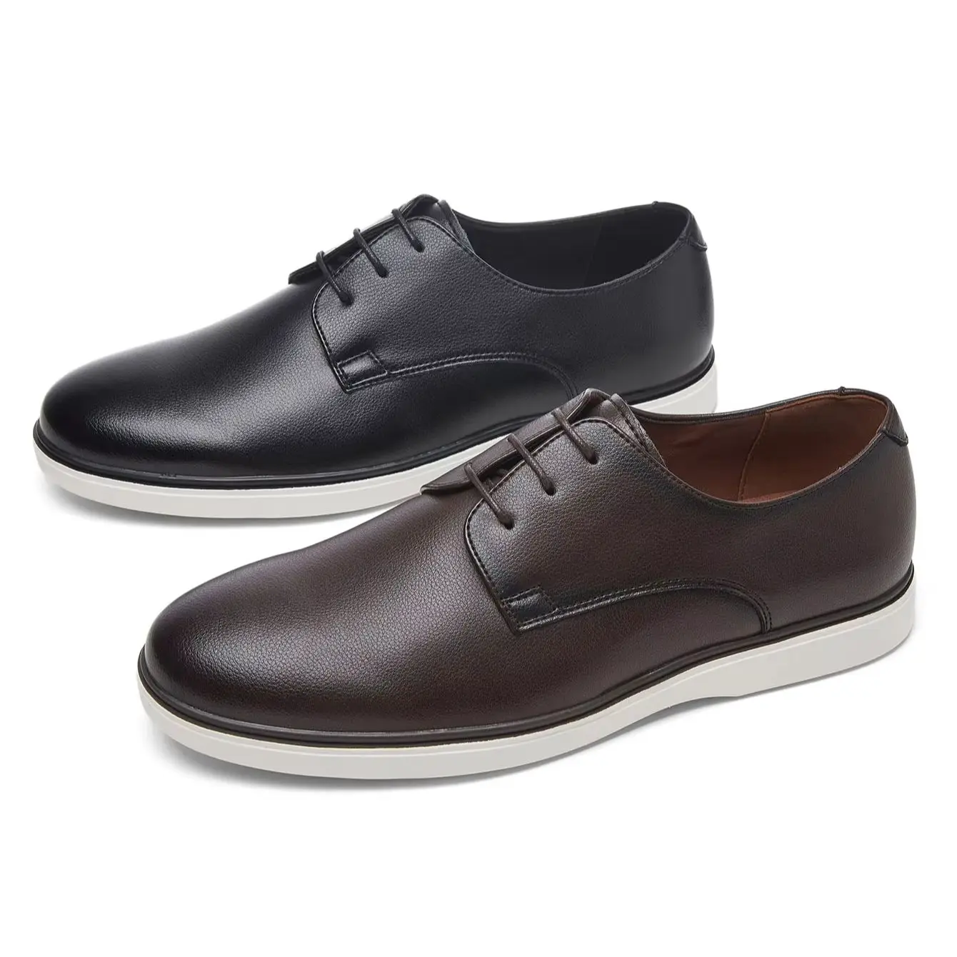 Trending Men's Leather Casual Shoes Non-slip White Sole Lace-up Business Sneakers Comfortable Walking Shoes for Work Daily Wear
Trending Men's Leather Casual Shoes Non-slip White Sole Lace-up Business Sneakers Comfortable Walking Shoes for Work Daily Wear