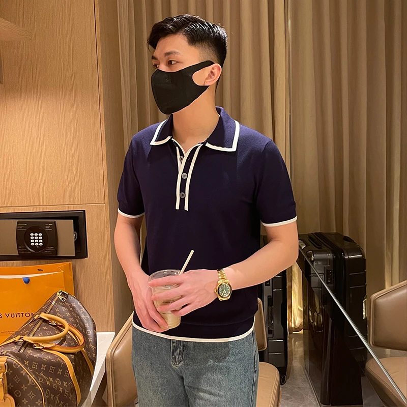2024 Men's Summer Fashion Solid Color Polo Shirts Men Short Sleeve Casual Tops Tees Male New Buttons Slim Fit T-shirts J06
2024 Men's Summer Fashion Solid Color Polo Shirts Men Short Sleeve Casual Tops Tees Male New Buttons Slim Fit T-shirts J06