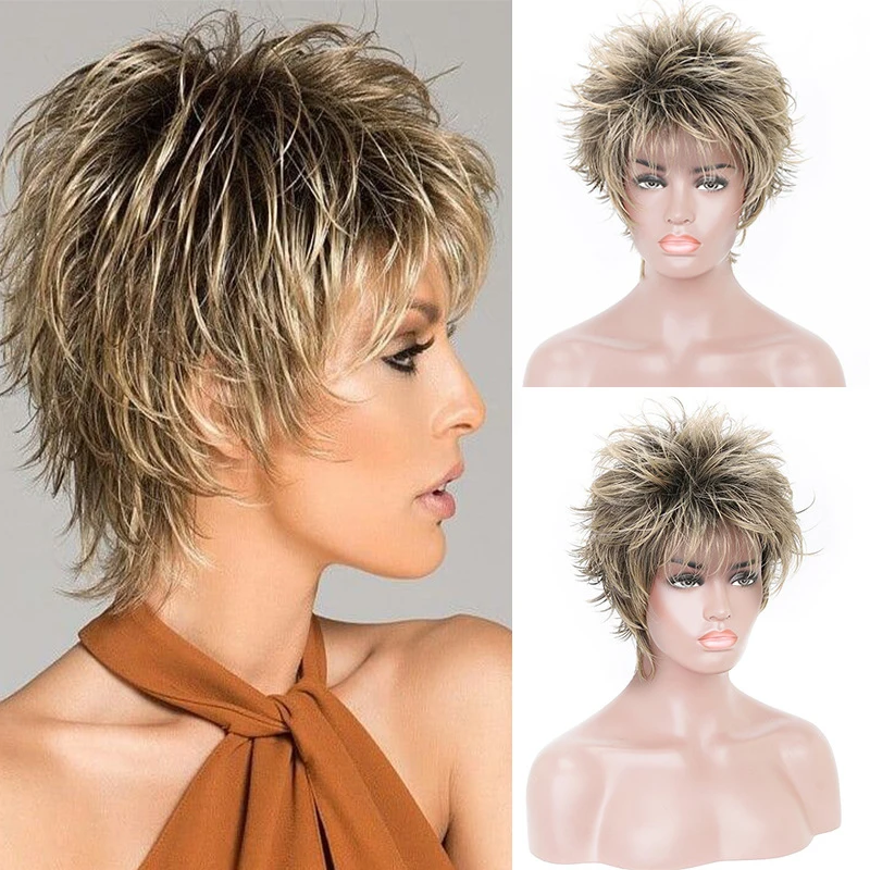 European and American fashion white women's short curly hair , mixed color, fluffy, realistic synthetic fiber wig
European and American fashion white women's short curly hair , mixed color, fluffy, realistic synthetic fiber wig