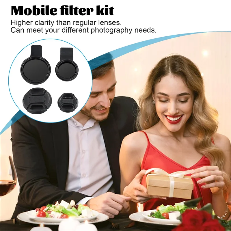 BHBD-37Mm 52Mm Phone Lens Filter With Clip For Smartphone Universal ND2-400 Variable Filter For Mobile Phone Camera Lens
BHBD-37Mm 52Mm Phone Lens Filter With Clip For Smartphone Universal ND2-400 Variable Filter For Mobile Phone Camera Lens
