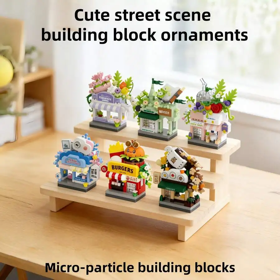6pcs Cute Street Scene Blocks, Desktop Decor & Stress Relief Puzzle Toy, Holiday Gift
6pcs Cute Street Scene Blocks, Desktop Decor & Stress Relief Puzzle Toy, Holiday Gift